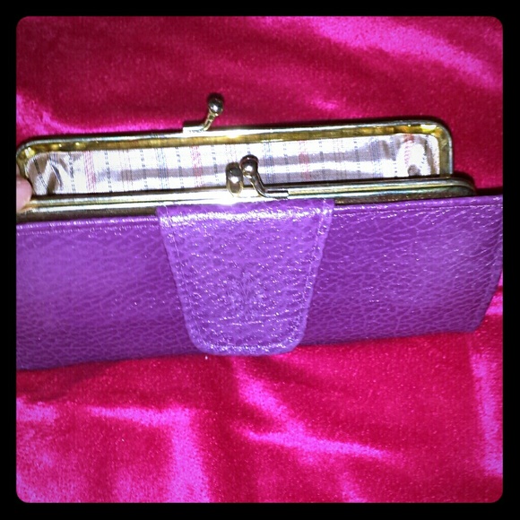 Vintage purple clutch wallet