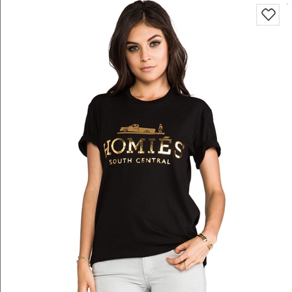Homies Tops - Homies tee size medium black n gold