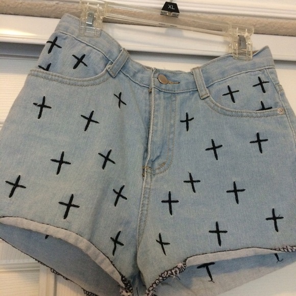 Denim Cross shorts