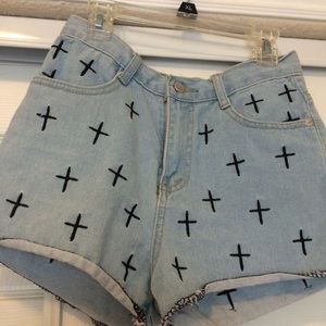Denim Cross shorts