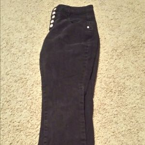 High Waisted black skinny jeans