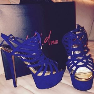 Blue heels  gorgeous.