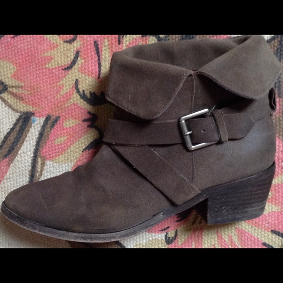 Joie Suede Fold Over Boots