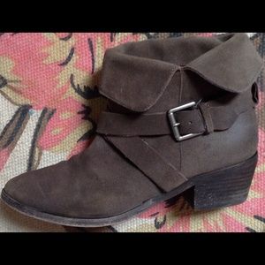 Joie Suede Fold Over Boots