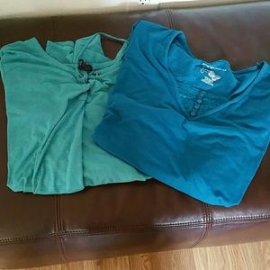 Plus size 4x long sleeve bundle and yello sassymis