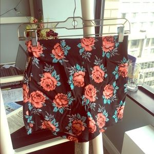 High Waisted Floral Shorts