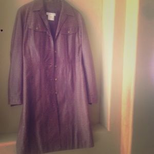 Christian Dior ostrich leather coat