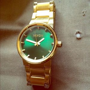 Gold Nixon Watch