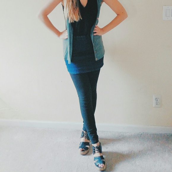 UO Denim Mini Skirt