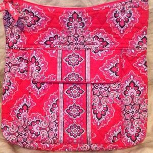 Red Paisley Vera Bradley Cross Body Purse