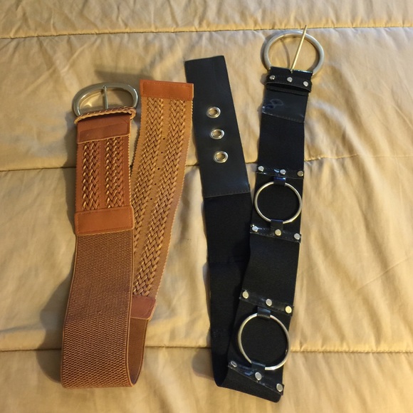 Brown & black belts. Sell together.b. (SOLD)