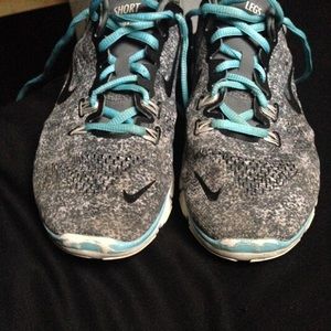Blue and grey Nike's!