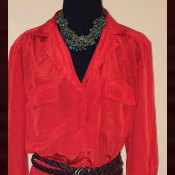 Vintage Red Dress - Picture 2 of 6