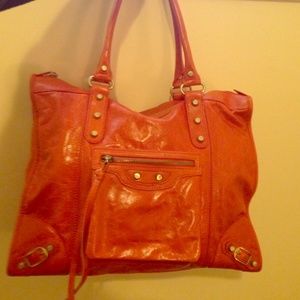 Charles Jourdan orange purse