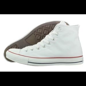 white high top converse unisex