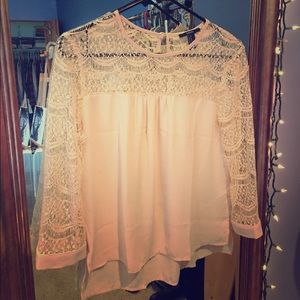 Sheer lace top