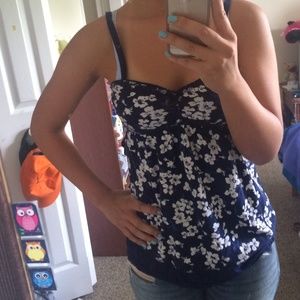 Flowery styled top