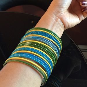 23 Bangle set! Multi Turquoise