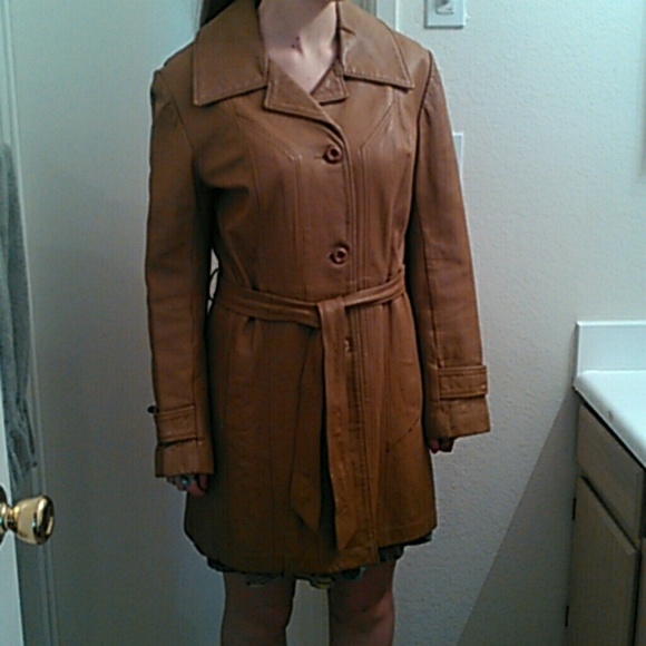 Leather Trench Coat