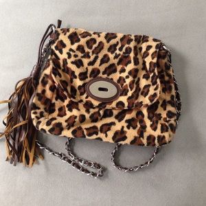 Cheetah Print Cross Body Purse