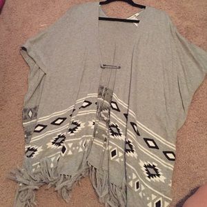Poncho sweater cover
