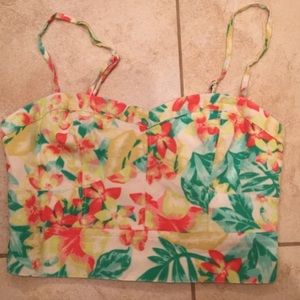 floral crop top