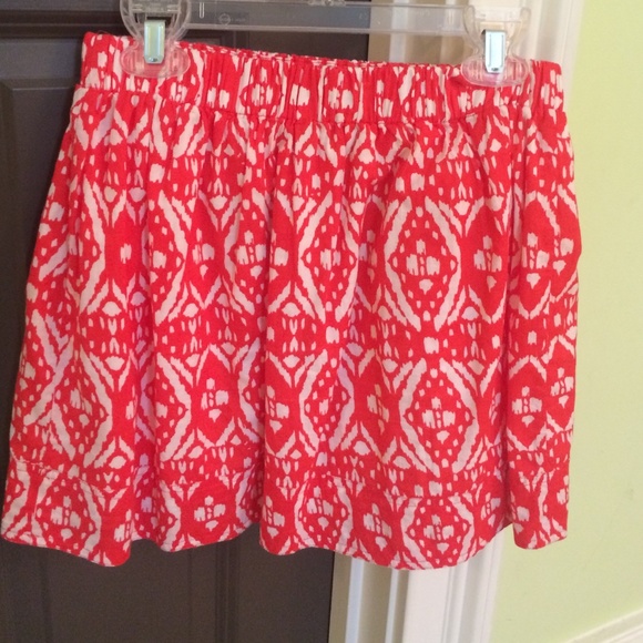 J crew tribal print skirt