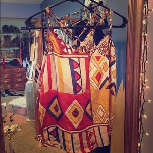Tribal print tank