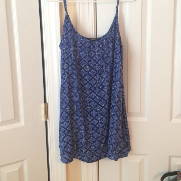 gorgeous blue designed sundress
