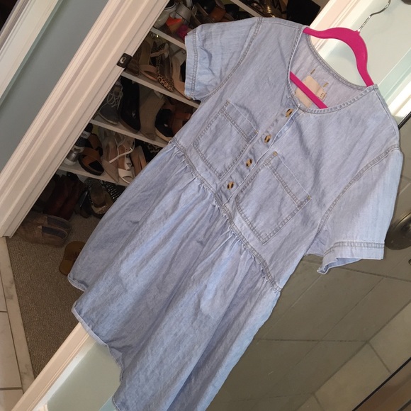 ASOS denim baby doll dress