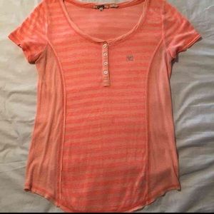 Miss Me Stripe Henley Tee