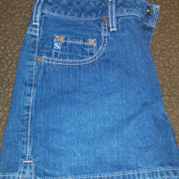 Silver jean shorts