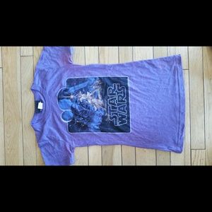 Purple star wars t-shirt