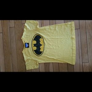 Yellow Junk Food batman t-shirt