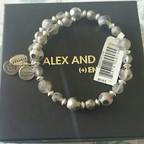 Alex and ani silver sparkle