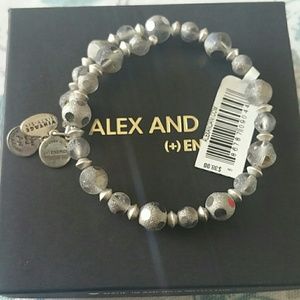 Alex and ani silver sparkle