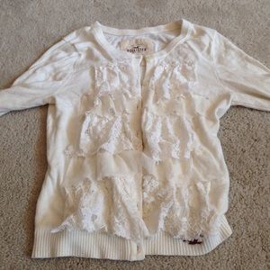 Cream hollister sweater