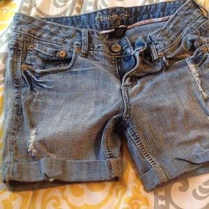 Denim shorts