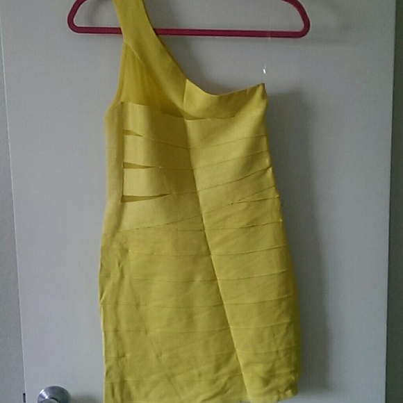 Yellow Bandage dress