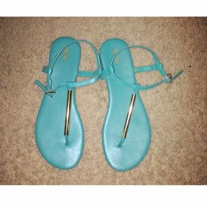 Kelly green sandals!