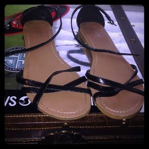 Black sandals from loft