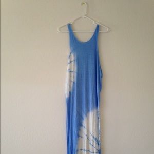 Blue tie dye maxi