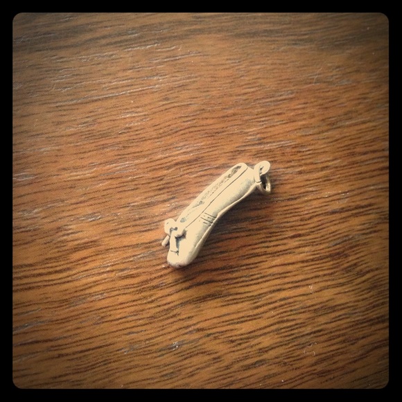 Silver Toe Shoe Ballet Shoe Charm