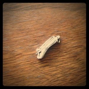 Silver Toe Shoe Ballet Shoe Charm