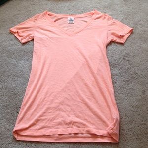 Neon orange victoria secret tee shirt