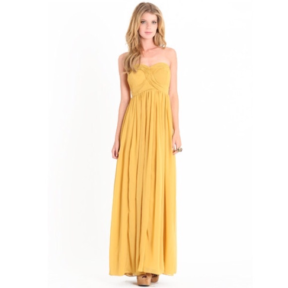 Aryn K bohemian goddess maxi dress prom formal