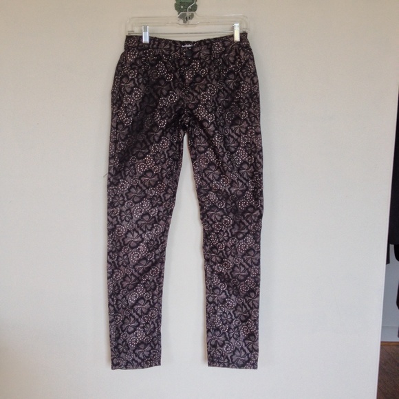 Black lace pants