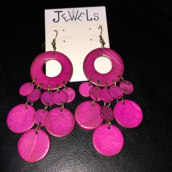 Magenta Earrings