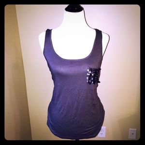 Jcrew tank with sequin pocket