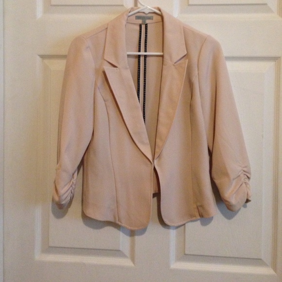 Blush pink blazer